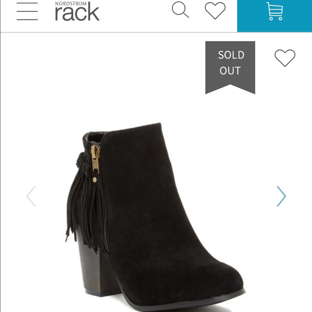 Women’s Fringe Black Booties (8.5”)